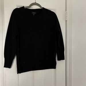 J. Crew Classic Black Crew Neck Sweater
